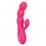 Vibratore  vaginale doppio con succhia clitoride stimola punto g dildo vibrante