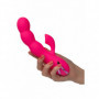 Vibratore  vaginale doppio con succhia clitoride stimola punto g dildo vibrante