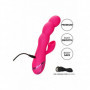 Vibratore  vaginale doppio con succhia clitoride stimola punto g dildo vibrante