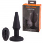 Plug vibratore anale gonfiabile dilatatore stimolatore vibrante in silicone nero