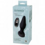 ButtPlug vibrante in silicone dildo liscio dilatatore vibratore anale fallo nero