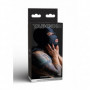 Maschera intera sadomaso cappuccio bondage fetish apertura occhi e bocca unisex