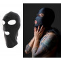 Maschera intera sadomaso cappuccio bondage fetish apertura occhi e bocca unisex