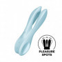 Vibratore vaginale stimola clitoride triplo Satisfyer threesome 1 blue