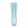 Vibratore vaginale stimola clitoride triplo Satisfyer threesome 1 blue