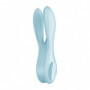 Vibratore vaginale stimola clitoride triplo Satisfyer threesome 1 blue