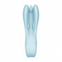 Vibratore vaginale stimola clitoride triplo Satisfyer threesome 1 blue