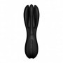 Vibratore triplo Satisfyer threesome 2 black stimolatore vaginale clitoride in silicone