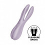 Vibratore triplo stimolatore vaginale clitoride in silicone Satisfyer threesome 2