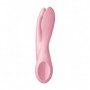 Vibratore triplo dildo vibrante clitoride vaginale in silicone reale threesome 1