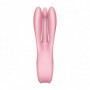 Vibratore triplo dildo vibrante clitoride vaginale in silicone reale threesome 1