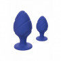 Plug anale blu 2 pz dilatatore mini maxi in silicone Cheeky Buttplug