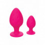 Plug anale fucsia mini maxi dilatatore in silicone 2 pz Cheeky Buttplug
