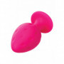 Plug anale fucsia mini maxi dilatatore in silicone 2 pz Cheeky Buttplug