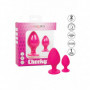Plug anale fucsia mini maxi dilatatore in silicone 2 pz Cheeky Buttplug