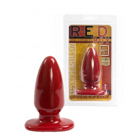 ButtPlug dilatatore anale indossabile grande dildo liscio rosso fallo grosso big
