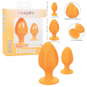 Plug anale 2 pz dilatatore in silicone mini maxi Cheeky Buttplug