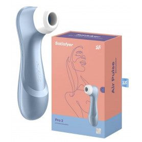 Stimolatore vibrante succhia clitoride Satisfyer clitorideo Pro 2 Blue