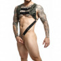 IMBRAGATURA VERDE MILITARE CON ANELLO FALLICO DNGEON TOP COCKRING HARNESS MOB