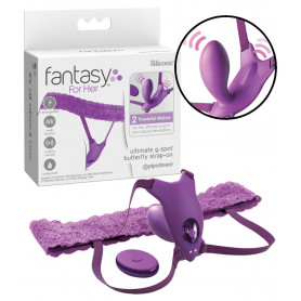 Slip con vibratore punto G stimola clitoride Ultimate G-Spot Butterfly Strap-on