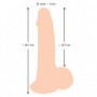 Fallo realistico vaginale anale Dildo with movable Skin