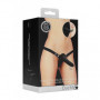 Vibratore indossabile doppio vaginale anale Double Vibrating Silicone Strap-On - Adjustable - Black