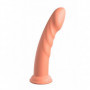 Fallo liscio con ventosa indossabile vaginale anale Super Eight 8 Inch indossabile arancione