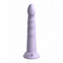 Dildo con ventosa in silicone vaginale anale indossabile Slim Seven 7 Inch viola