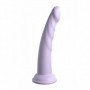 Dildo con ventosa in silicone vaginale anale indossabile Slim Seven 7 Inch viola