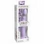 Dildo con ventosa in silicone vaginale anale indossabile Slim Seven 7 Inch viola