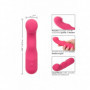 Vibratore piccolo ricaricabile in silicone realistico Pixies Curvy