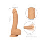 Fallo vaginale anale grande realistico con ventosa Silicone Studs 8 Inch