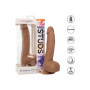 Fallo realistico grande vaginale anale con ventosa Silicone Studs 8 Inch caramello