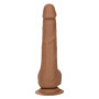 Fallo realistico grande vaginale anale con ventosa Silicone Studs 8 Inch caramello