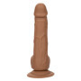 Fallo grande vaginale anale realistico con ventosa Silicone Studs 6 Inch caramello