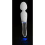 Vibratore in silicone e vetro vaginale anale clitoride Wand LED Vibrator