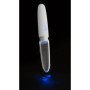 Vibratore classico in silicone e vetro vaginale anale Straight LED Vibrator