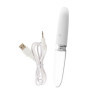 Vibratore classico in silicone e vetro vaginale anale Straight LED Vibrator