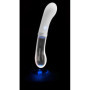 Vibratore per punto G in silicone morbido e vetro G-Spot LED Vibrator