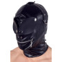 Maschera integrale bondage con zip