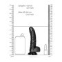 Fallo piccolo realistico con ventosa e testicoli vaginale anale curved dildo 6"