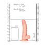 Fallo realistico con ventosa e testicoli mini anale vaginale curved 6" Rosa