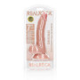 Fallo vaginale realistico anale con ventosa e testicoli curved dildo 7" rosa