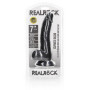 Fallo vaginale anale realistico con ventosa e testicoli curved dildo 7" black