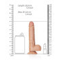 Fallo realistico vaginale con ventosa e testicoli anale straight dildo 7"