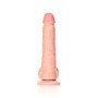 Fallo realistico vaginale anale con ventosa e testicoli straight dildo 7" rosa