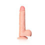 Fallo realistico vaginale anale con ventosa e testicoli straight dildo 7" rosa