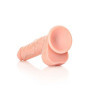 Fallo realistico vaginale anale con ventosa e testicoli straight dildo 7" rosa