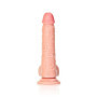 Fallo grande vaginale anale realistico con ventosa e testicoli straight dildo 8" rosa