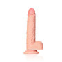 Fallo grande vaginale anale realistico con ventosa e testicoli straight dildo 8" rosa